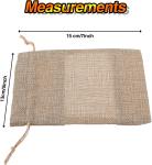 Burlap Sheer Bag Organza Bag Burlap Bags Gift Bags with Drawstring, for Wedding