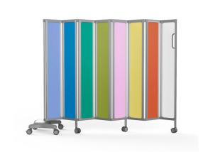 Wholesale Folding Medical Hospital Bed Accessories Privacy Screen Dividers with castors from china suppliers