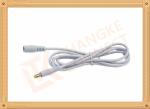 Gray Male to Female Custom Cable Assembly 100 cm DC 5.5X2.1 mm