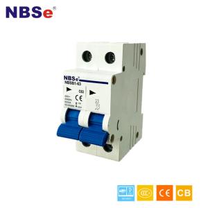 Wholesale NBSB1 Series 2P 6kA 10 Amp Circuit Breaker , Switch Type MCB 230V/400V AC from china suppliers