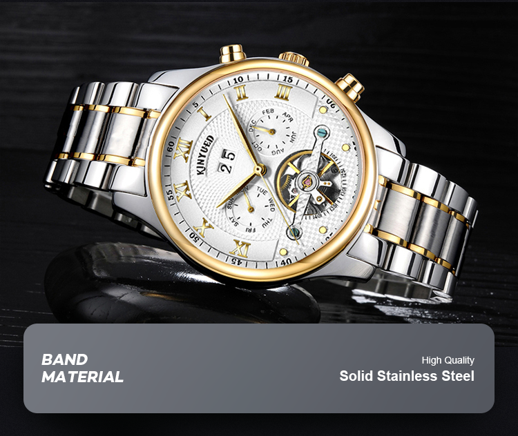 Brand KINYUED watch Complete automatic calendar automatic mechanical watch for men