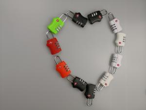 Wholesale TSA 338 Colorful Travel Bag Locks / TSA Safe Lock PC Material For Suitcase from china suppliers