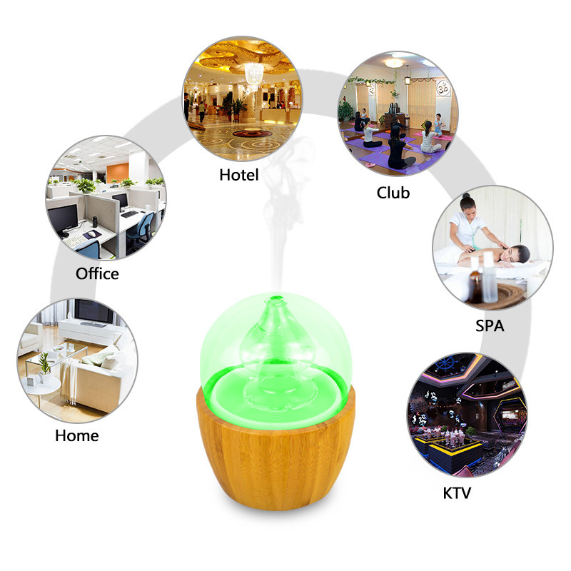 Whisper - Quiet Real Wood Base Glass Ultrasonic Diffuser
