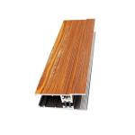 Wood Grain 6063 Aluminum Extrusion Profiles Traditional Building Materials For