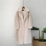 2023 Winter Women Coat Luxury Vegan Fur Coat Faux Mink Fur Women Long Faux Fur