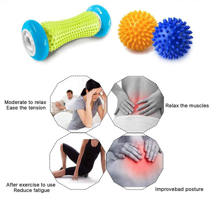 Pain Relief Massage Roller Stick Deep Tissue Trigger Massage Ball Set