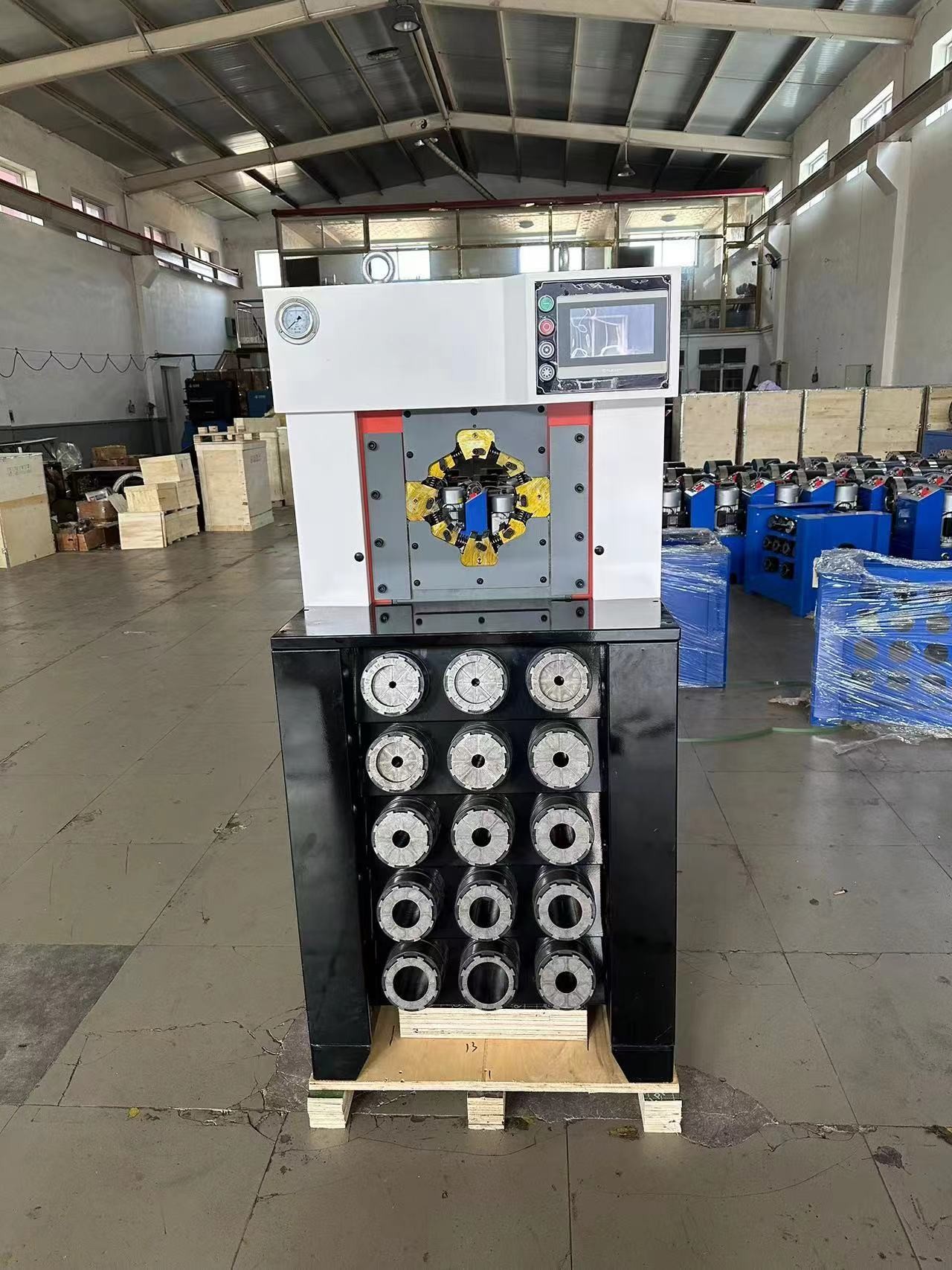 1500T More Pressure Crimping Force AC Hose Crimper With Digital Panel Control System