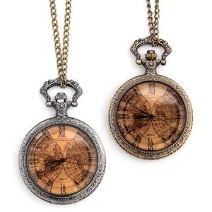 Wholesale Retro Vintage Pocket Watch Clock Quartz Movt With 0.8m Chain from china suppliers