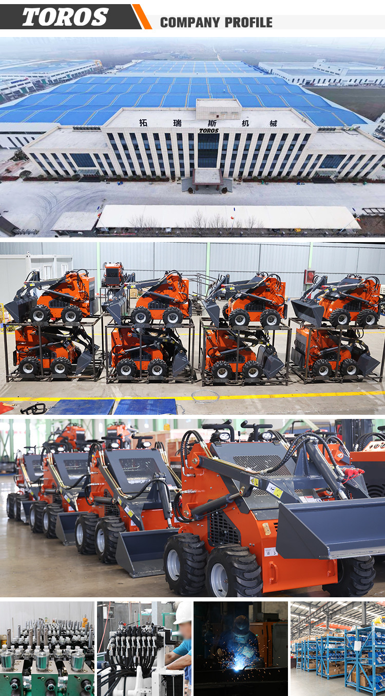 TOROS Diesel Skid Steer Construction Equipment With 4-6In Ground Clearance