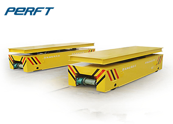 Electric Trackless Heavy Duty Plant Trailer for steel industrial material handling