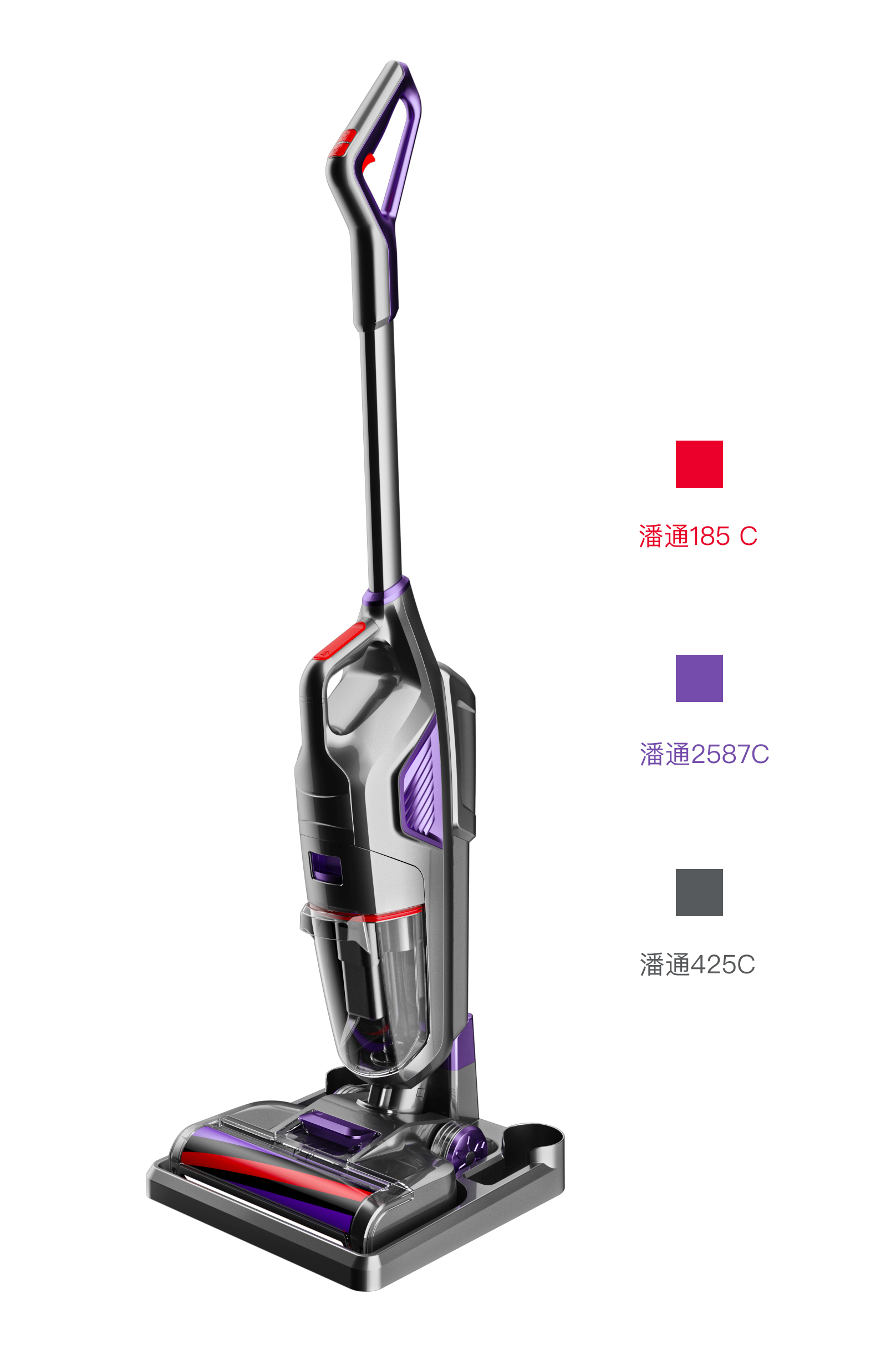Private Mold 32.4*32.4*114.8cm Multi-function Handheld Wireless Wet and Dry Vacuum Cleaner Floor Washer