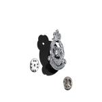 Die Cut Metal Hat Badge 3D Shoulder Chest Pin Badge