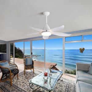 Wholesale Fancy Iron 3000K 35W 5 ABS Blade Ceiling Fan Lamp Big Natural Style from china suppliers