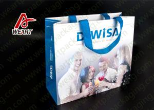 Wholesale C1S Card Paper Christmas Present Bag , PP Flat Ribbon Christmas Brown Paper Bags from china suppliers