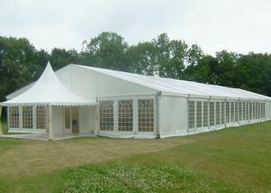 300~2000 People Big White Inflatable Tent For Party , Outdoor Luxury Wedding Tents