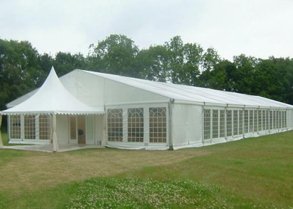 300~2000 People Big White Inflatable Tent For Party , Outdoor Luxury Wedding