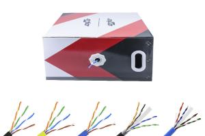 Wholesale Solid Conductor Stranding Ethernet Cable Roll Cat5e/Cat6/Cat6a/Cat7 1000ft from china suppliers