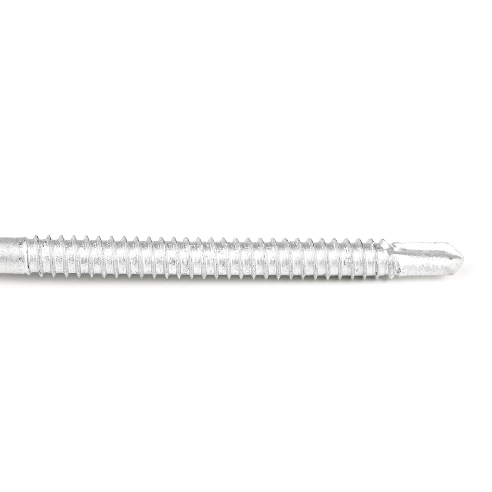 Ss410 Hex Washer Head Self Drilling Screw with EPDM Washer 6.3x180mm and Zinc Coating