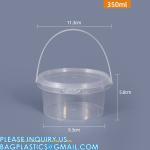 Heavy Duty Round Square Handle Bucket for Paint Chemical Ice Food Flowers,
