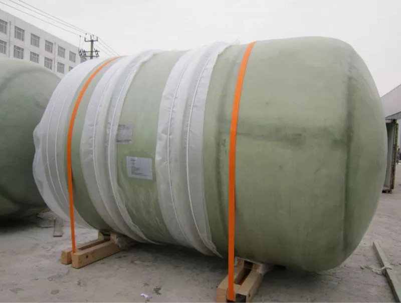 4000mm*8290mm FRP Chemical Storage Tank Cylindrical 100 Cubic Meters