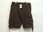 short, mens short in 100% cotton, fishing short, casual short, chocolate color,