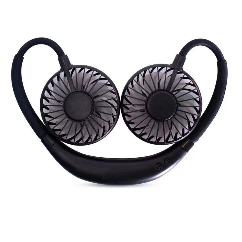 Outdoor 3 Wind Speeds 28cm Rechargeable Neck Fan