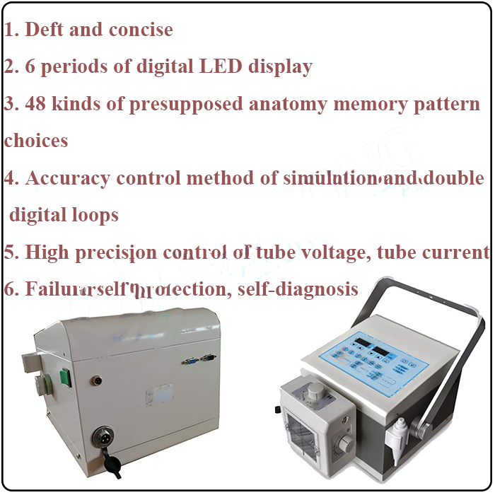 Portable X Ray Equipment Metal Ce Medical X-ray Equipment