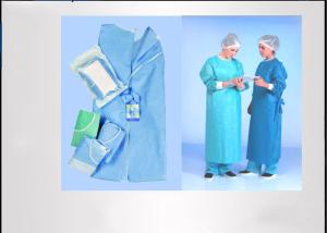 Wholesale Feeling Soft Disposable Hospital Gowns Unisex Convenient Good Tensile Strength from china suppliers