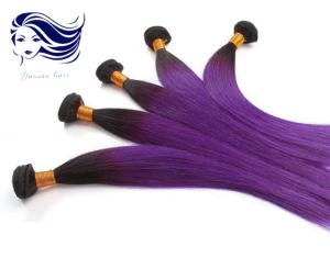 Wholesale 20 Inch Purple Brazilian Straight Hair Weave Ombre Color For Brunettes from china suppliers