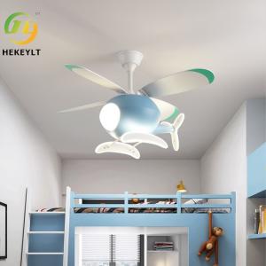 Wholesale Cartoon Creative Boy Girl Airplane Eye Protection Children'S Fan Light Children'S Bedroom Ceiling Light from china suppliers
