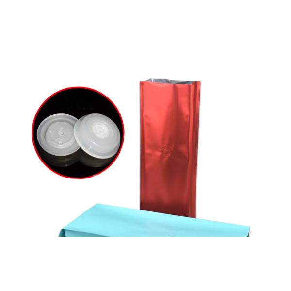 Good Exhaust Plastic One Way Valves Coffee Powder Valve For Coffee Packing