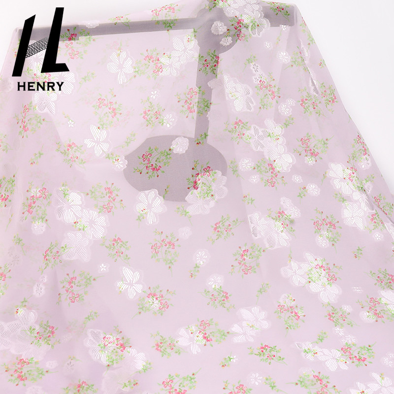 Woven Soft Tulle Fabric Chiffon Printing For Dress Garments