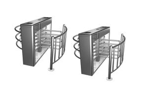 Wholesale 40W 0.2S 30Person/Minute Half Height Turnstile 4 Arms from china suppliers