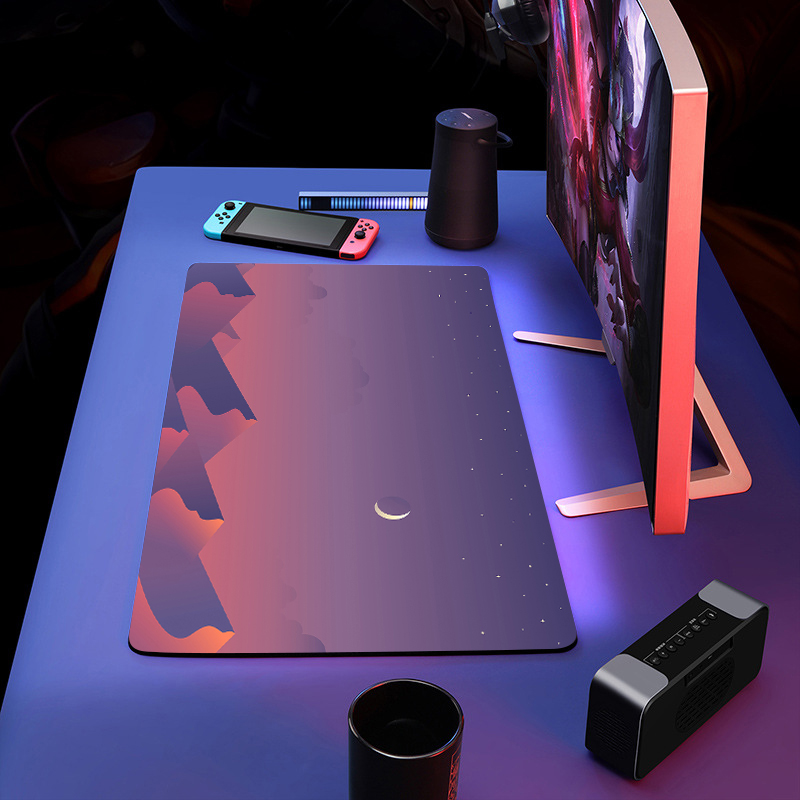 Custom Logo Print Gaming Mousepad Large XXL Extended Size with Non Slip Rubber Base