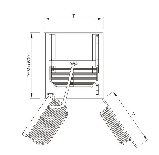 B030 Larder units:Half Pantry unit
