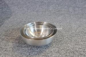 Wholesale Promotional catering small sauce dish modern hotel tableware luxuary stainless steel salad bowl set from china suppliers