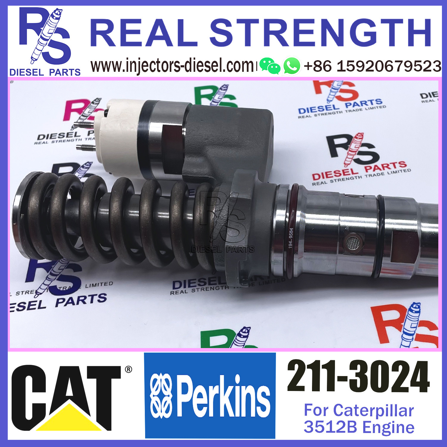 211-3024 Original New Diesel Engine Fuel Injector 359-7434 374-0751 211-3024 For Caterpillar 3512B Engine