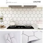 Modern Design Style Self-Adhesive Vinyl Wallpaper Sticker for Bathroom Wall