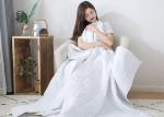 Heavy Throw White 152x203cm 15lbs Cotton Knit Weighted Blanket For Adults