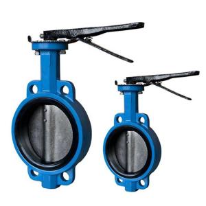 Wholesale PN16 Class150 Ductile Iron Body Handle Wafer Butterfly Valve For Water Oil Gas from china suppliers