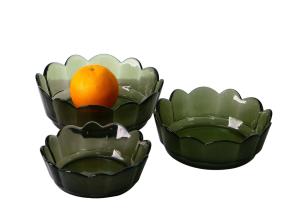 Wholesale Fruit Food Solid Colored Lead Free Glass Bowls Centrifugal Casting from china suppliers