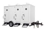 Luxury Toilet Trailer Manufacturer 3 Stall Portable Restrooms Trailers