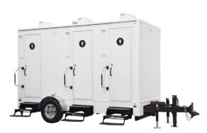 Wholesale Luxury Toilet Trailer Manufacturer 3 Stall Portable Restrooms Trailers Customized Mobile Toilet from china suppliers