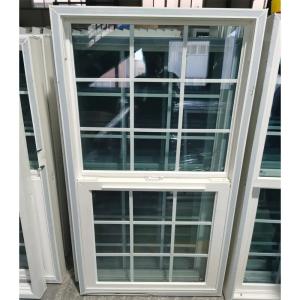 Wholesale Vertical Opening Double Hung Vinyl Windows White Double Glazed Vinyl Windows from china suppliers