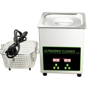Wholesale 50W 40khz Stainless Steel Mini Ultrasonic Cleaner Bath 2L With Digital Timer from china suppliers
