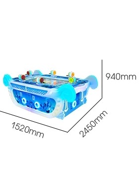 Luxury 55 Inch 6 Players Fishing Game Machine For Amusement Park
