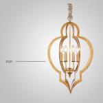 Cast iron wrought chandelier for indoor home pendant lamp (WH-CI-49)