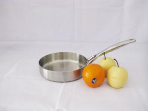 Wholesale Stainless steel tri-ply Frying pan,cast iron handle,Size 20/22/24/26/28cm from china suppliers