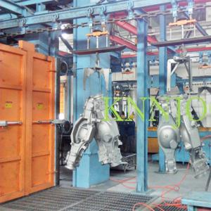 Wholesale Sa2.5 Hanging Chain Shot Blasting Equipment 7.5kw For Brakes Cleaning from china suppliers