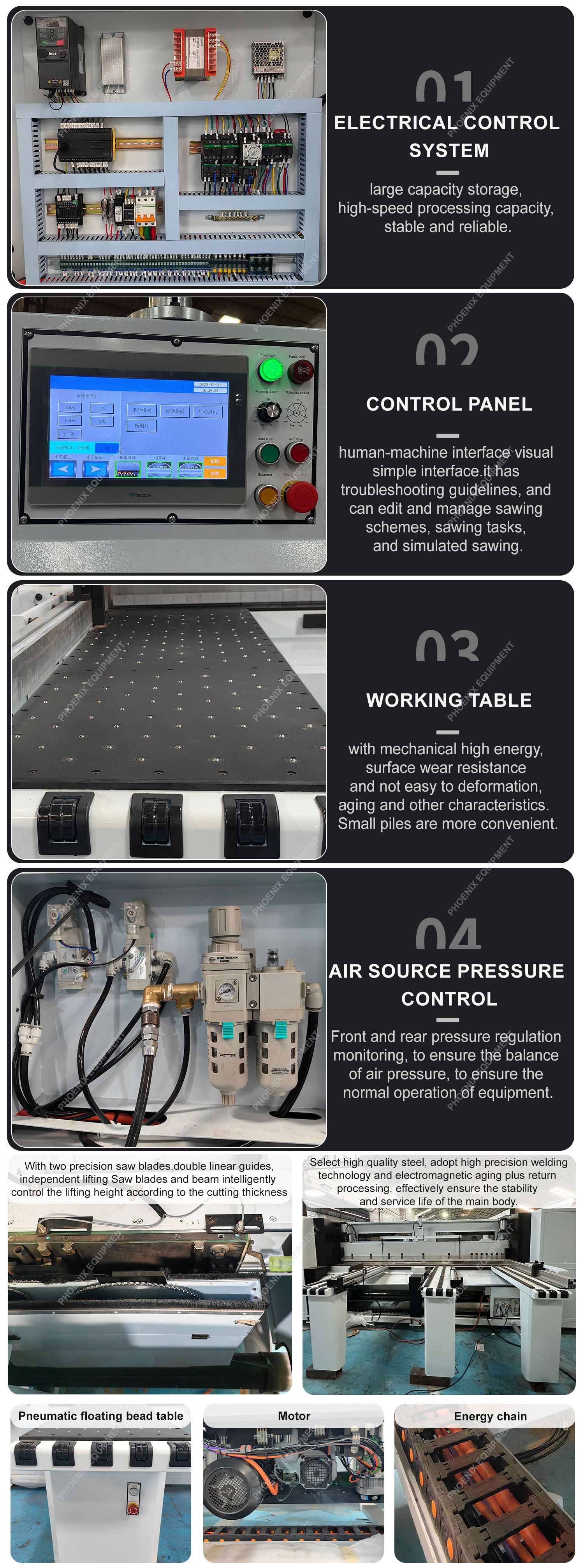 Customized Voltage MJ6230B Horizontal Automatic CNC Wood Precision Panel Saw Machine